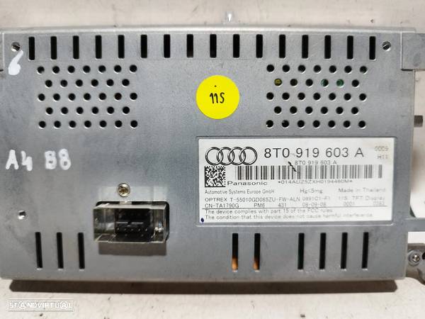 DISPLAY INFORMAÇÕES GPS AUDI A4 B8 8T0919603A - 4