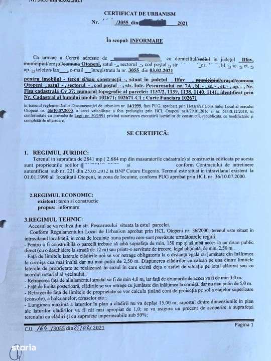 Nou | Teren Intravilan 2460 mp | Otopeni Central - Imagine principală: 4/17