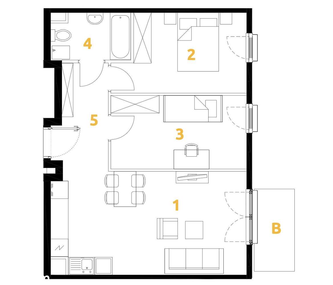 3 pokoje | balkon | parking | tramwaj |Prądnik Biały-5