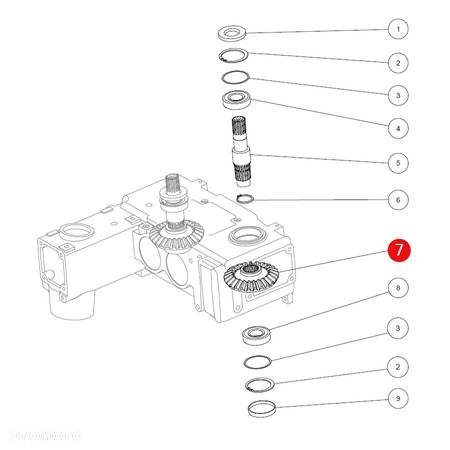 Koło zębate 25 zębów Capello M1-80148 Oryginał - 4