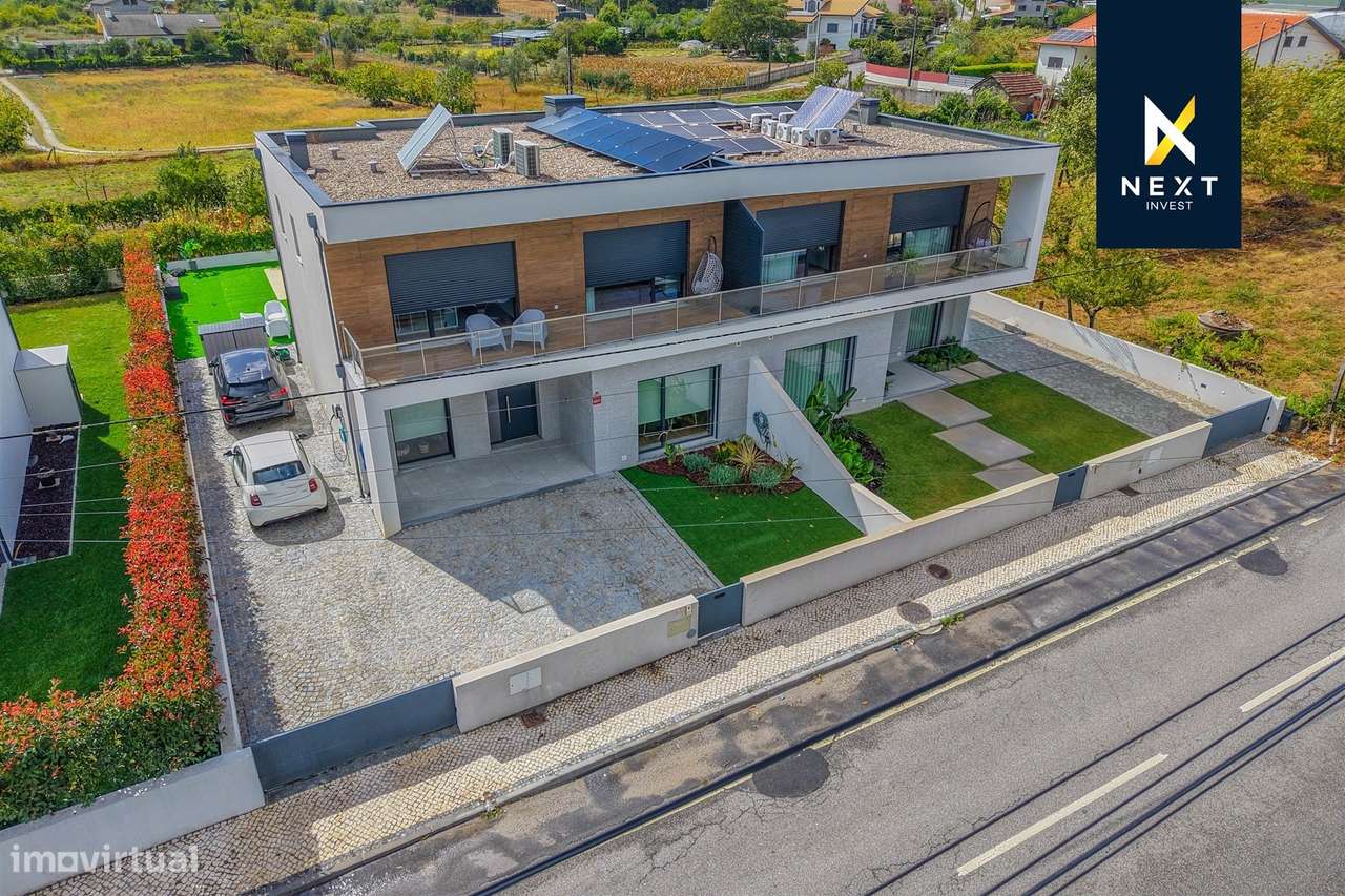 Moradia Geminada T4 com Piscina – Viseu-13