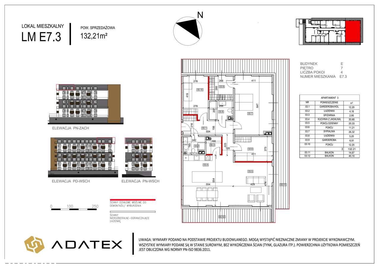 Nowa Dąbrowa | mieszkanie 4-pok. | E_E7.3 - Pełny obrazek: 2/7