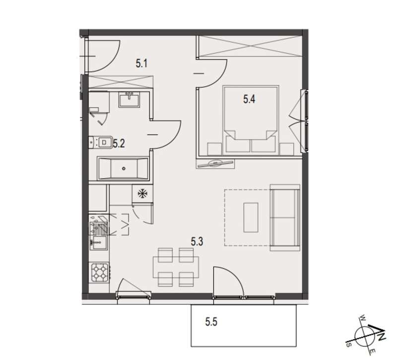 Przestronne 2 pokoje | Duży Salon | Nowa Inwestycja | Klucze w 2025-7