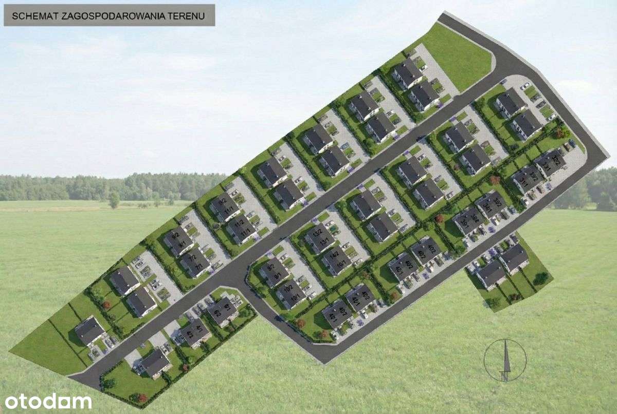 bliźniak 79m² parkingi ogród taras gotowe na V-9