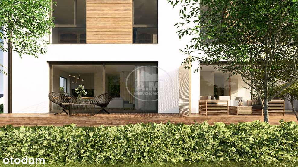 Garaż w bryle Ogród z tarasem Bliźniak dla Rodziny - Pełny obrazek: 5/5