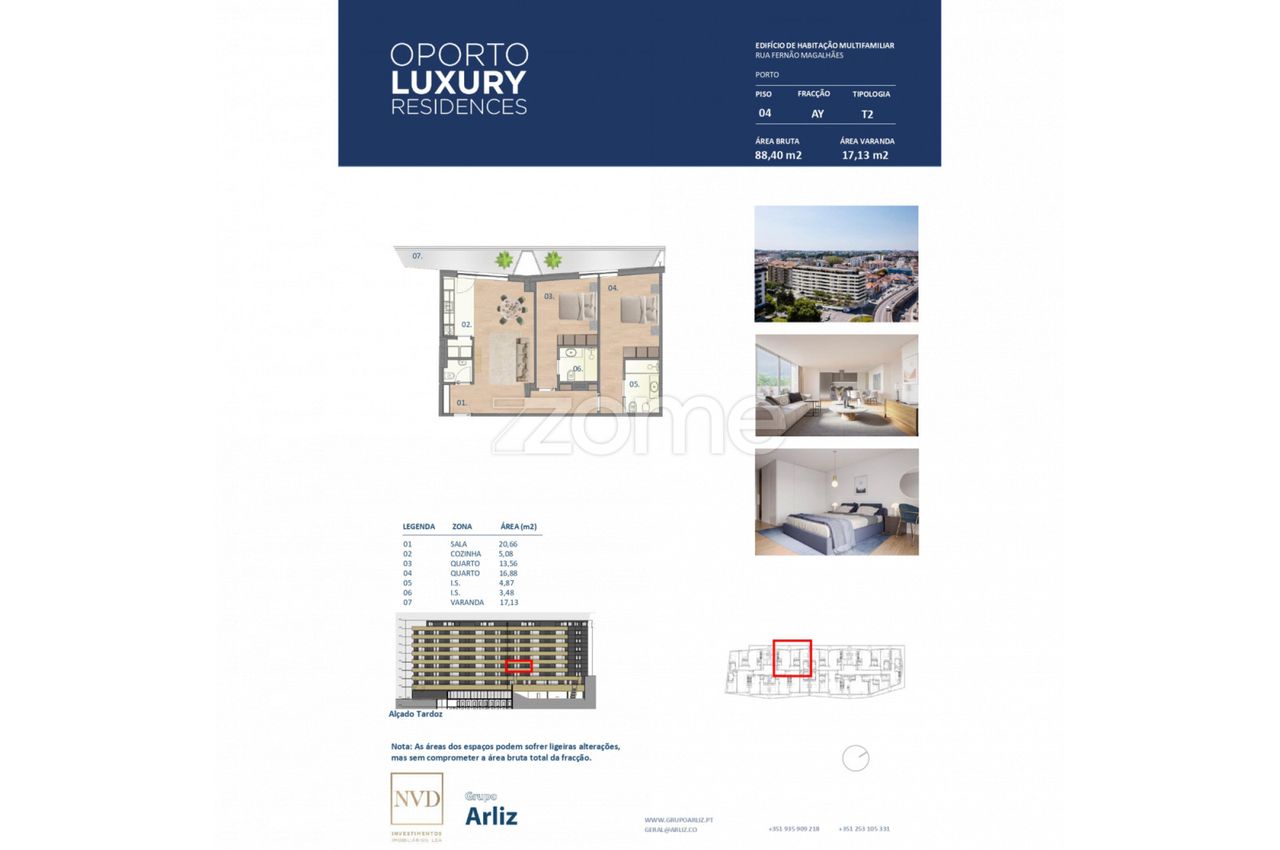 Novo empreendimento Oporto Luxury Residences - Apartamento T2