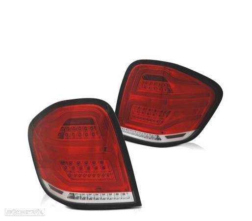 FAROLINS TRASEIROS LED PARA MERCEDES "W164" 05-08 RED CRYSTAL VERMELHO CRISTAL - 2