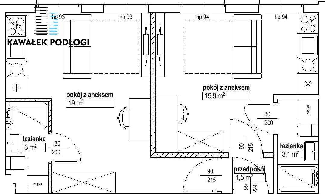 Dwupak inwestycyjny w Śródmieściu w pięknej kamienicy.  Wysoki ROI-1