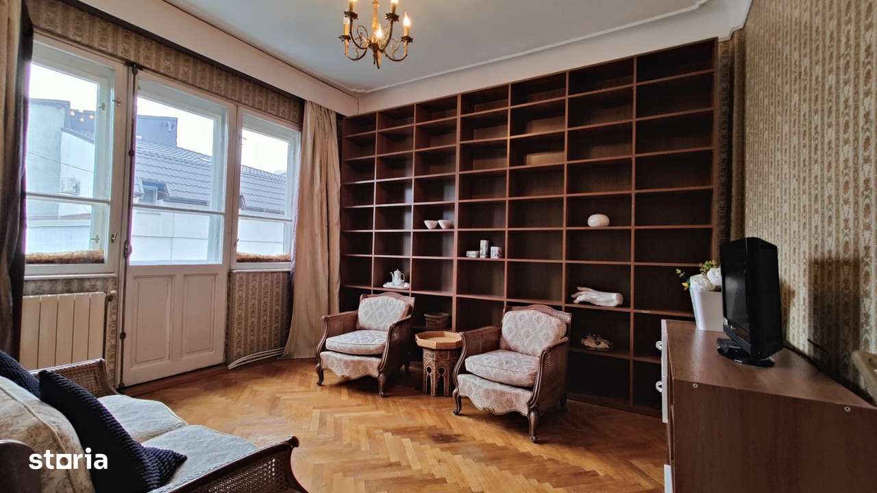 Apartament interbelic elegant cu terasă, pe Vasile Lascăr – lângă Daci - Imagine principală: 5/19