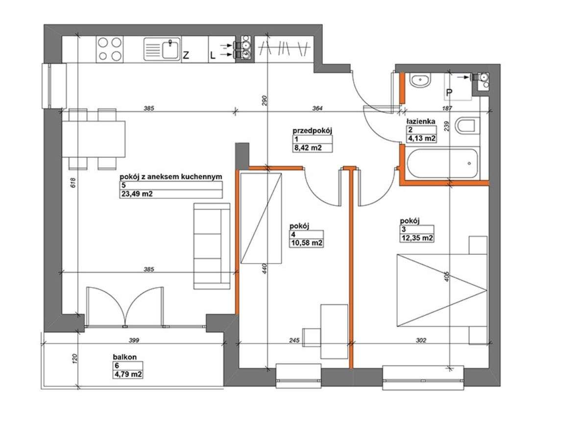 2 sypialnie, duży salon! Klucze w 2025 - Pełny obrazek: 5/5