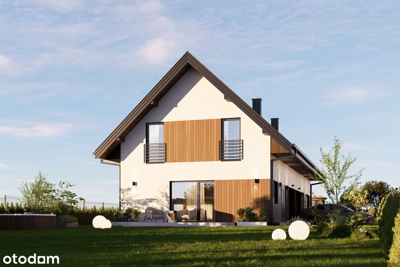 Dom blisko Zalewu, 110 m², działka 6a, z garażem, niedaleko S19