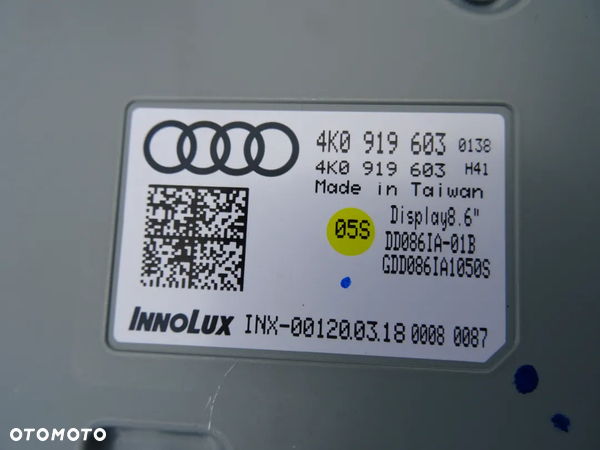 4K0919603 Panel klimatyzacji Audi A6 C8 4K czesci - 3