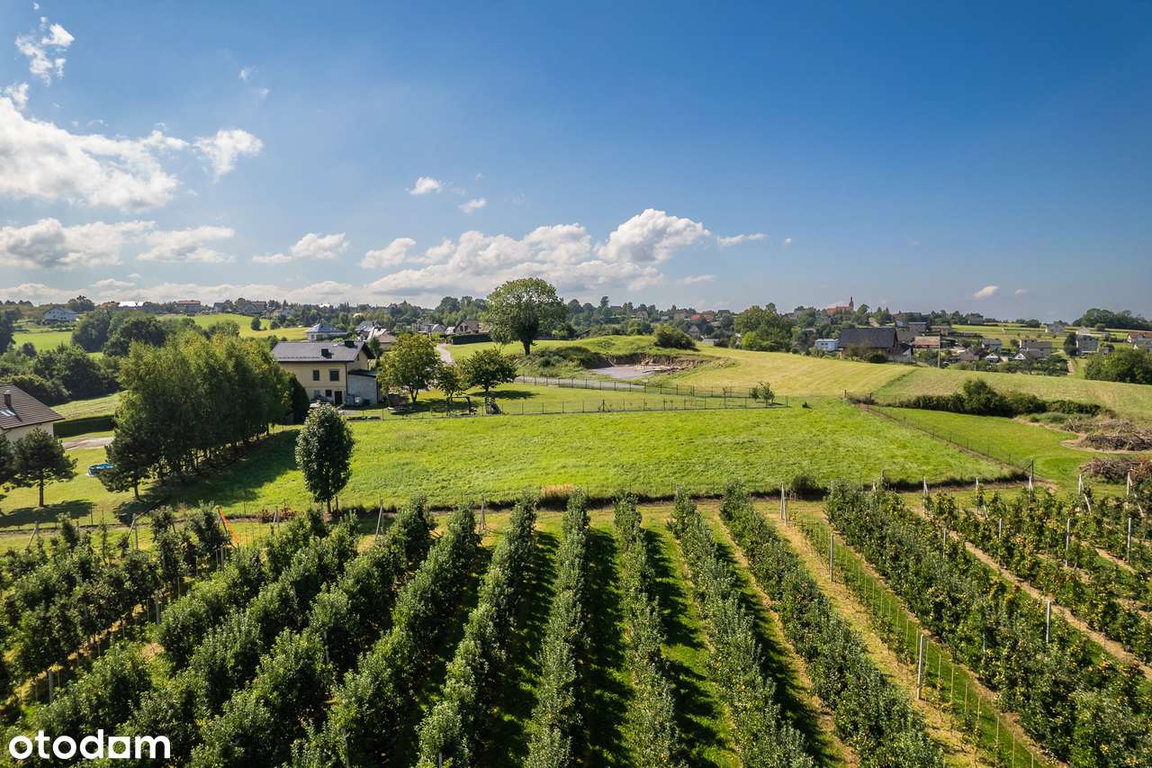 Urocza i zaciszna działka z widokiem na góry i sad-12