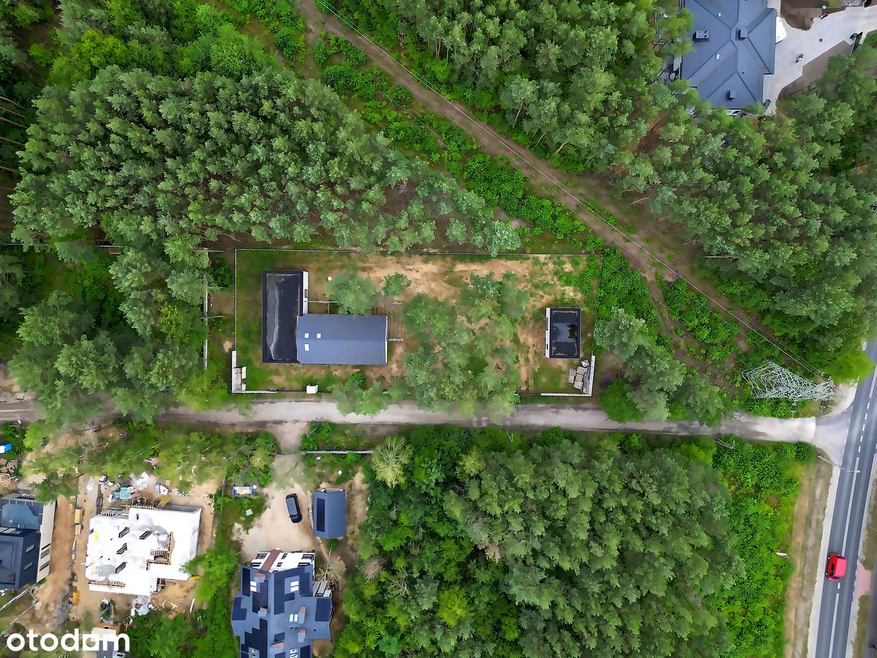 Nowoczesny dom parterowy | Józefów | piwnica | budynek gosp.-17