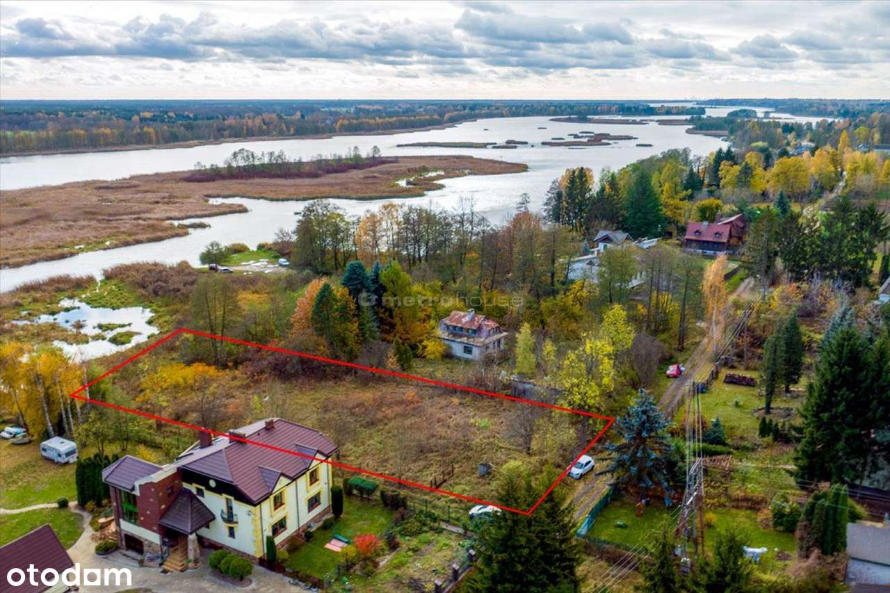 Działka nad Narwią z linią brzegową-5