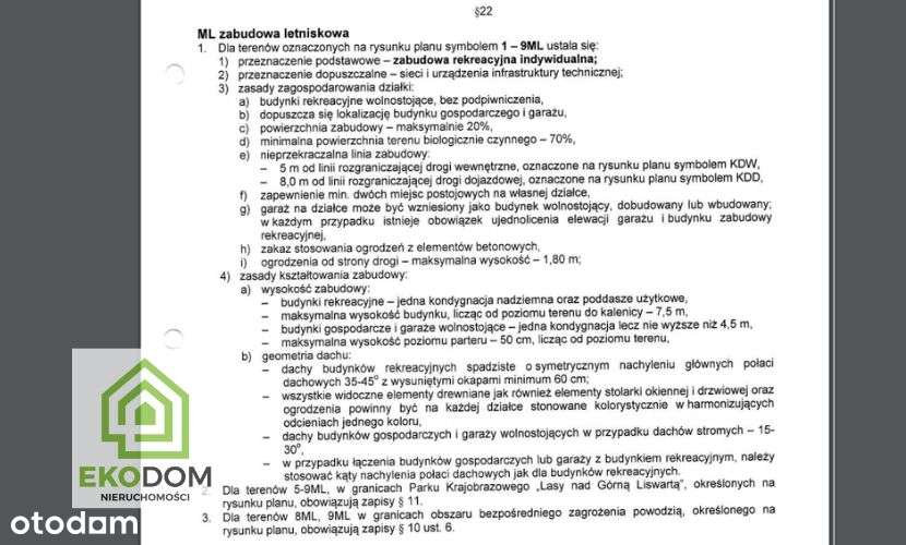 Dwie malownicze  działki pod lasem 1017 i 1957 m2 / Panoszów-18