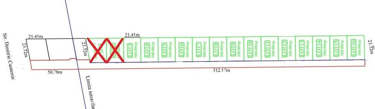 INVESTITIE - Terenuri loturi 500 mp, zona FILATURII - Str. D. CANTEMIR-0