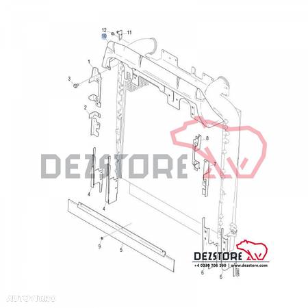 Scut recirculare aer radiatoare Scania R420 (1741643) - 4