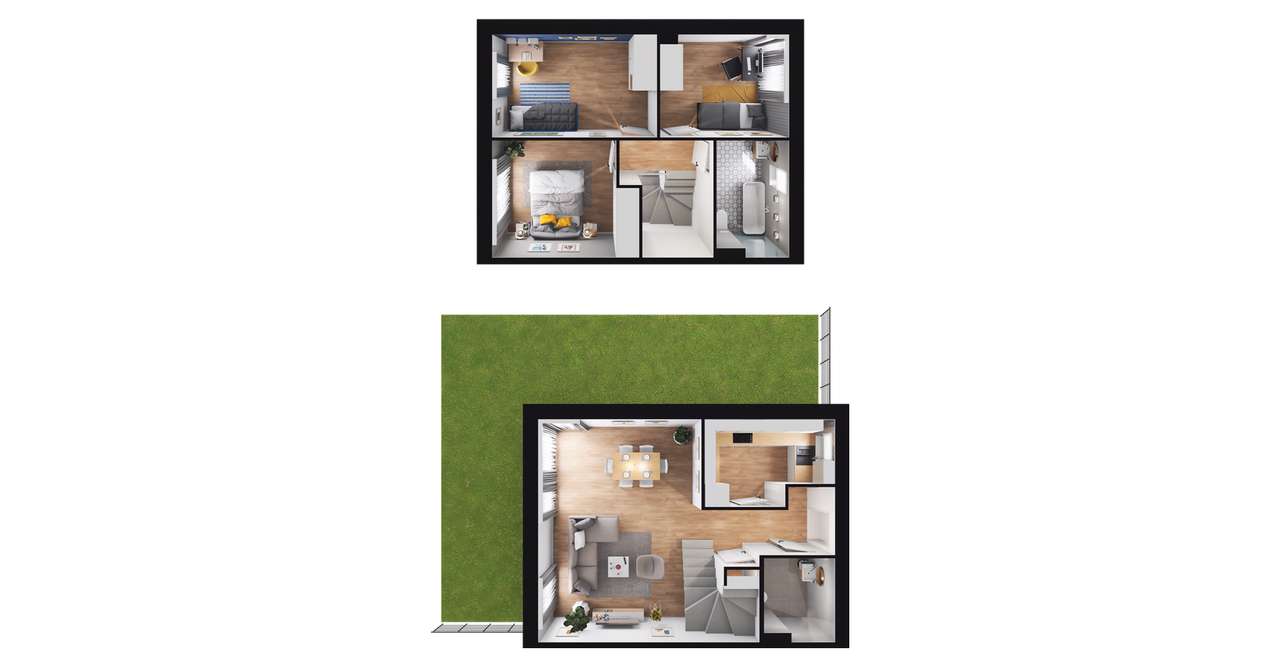 4-pokojowy dom 85m2 + ogródek Bez Prowizji - Pełny obrazek: 2/8