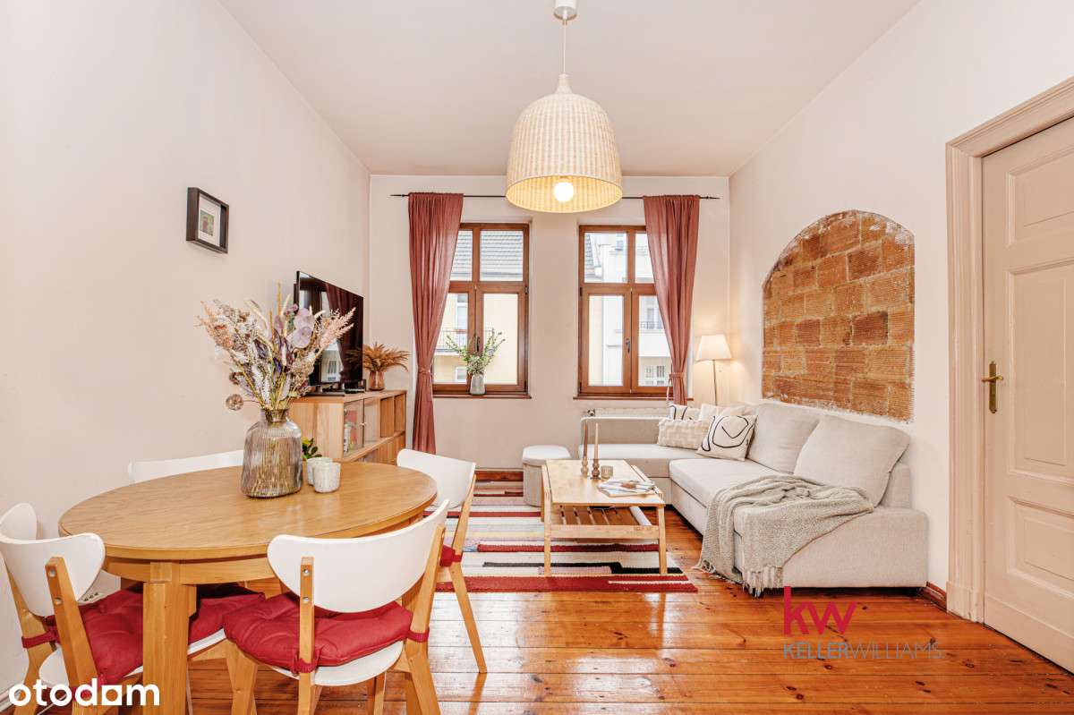 Jasne mieszkanie, 2 pokoje, balkon, Wilda