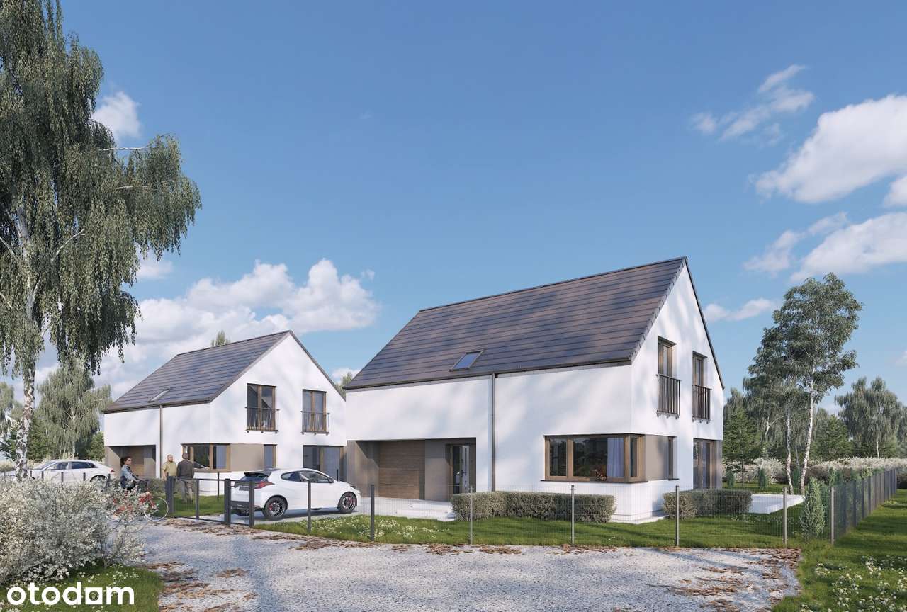 Nowe domy 158m2 z garażem i dużym ogródkiem - Pełny obrazek: 1/11