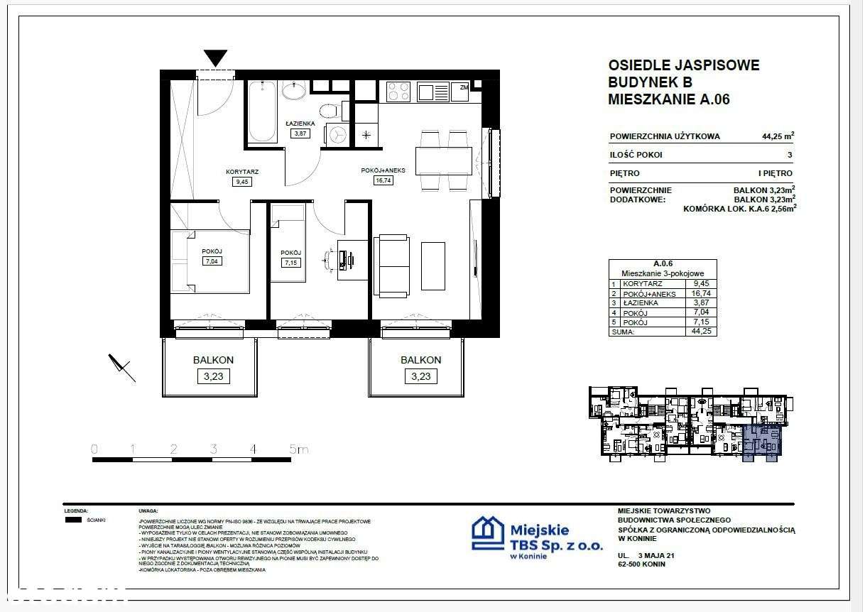 Mieszkanie A.06 - Pełny obrazek: 2/7