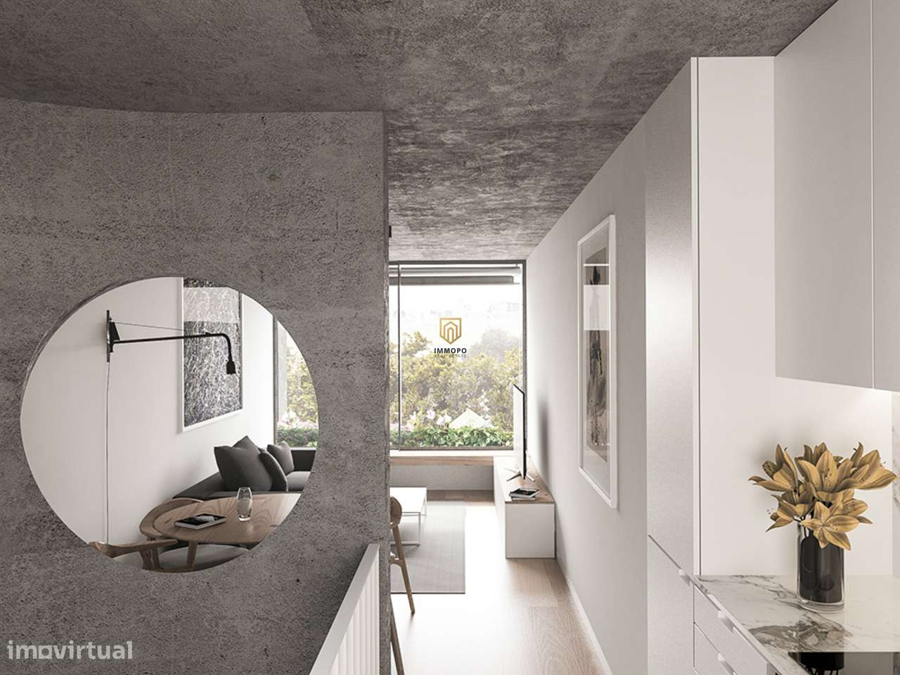 Apartamento T1 Duplex novo para venda, junto à Rotunda da Boavista e à - Grande imagem: 5/13