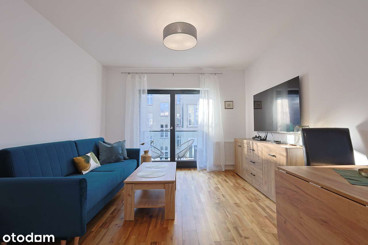 Nowoczesne 1-pokojowe mieszkanie z balkonem, 34m2, Komuny Paryskiej - Pełny obrazek: 3/9