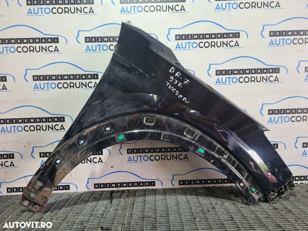 Aripa Dreapta Fata Hyundai Tucson III 2015 - 2018 4 Usi NEGRU PAE (932) - 1