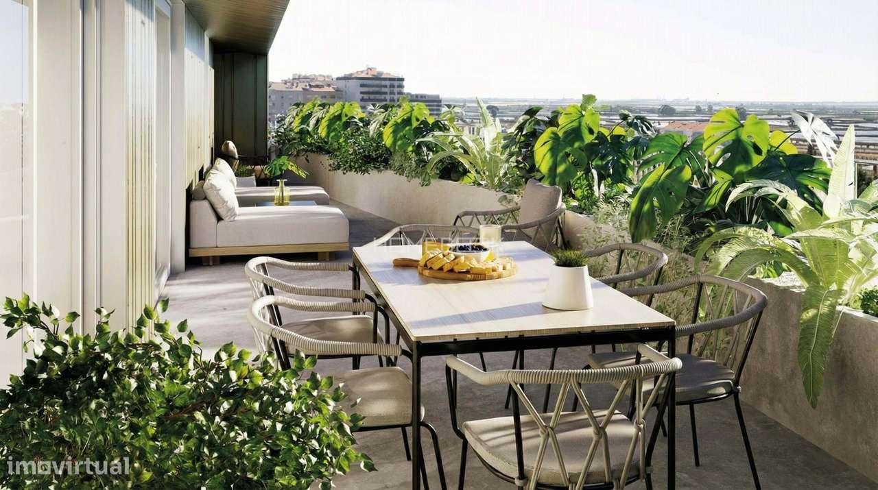 T2 Implex com Dois Terraços, a Nascente-Poente - Grande imagem: 3/13