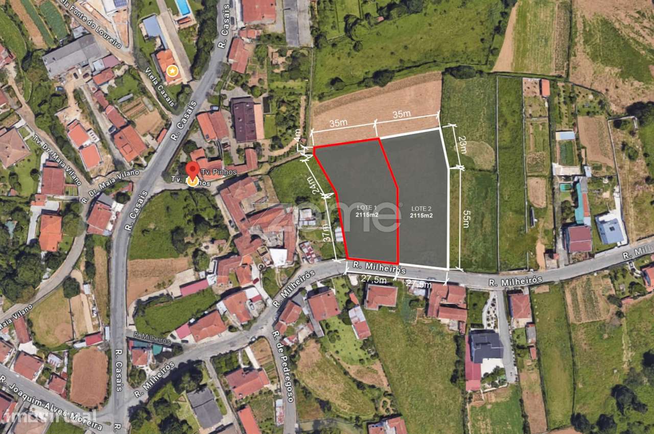 Terreno c/ 2100m2 p/ construção de Moradia em Milheirós de Poiares ... - Grande imagem: 4/14