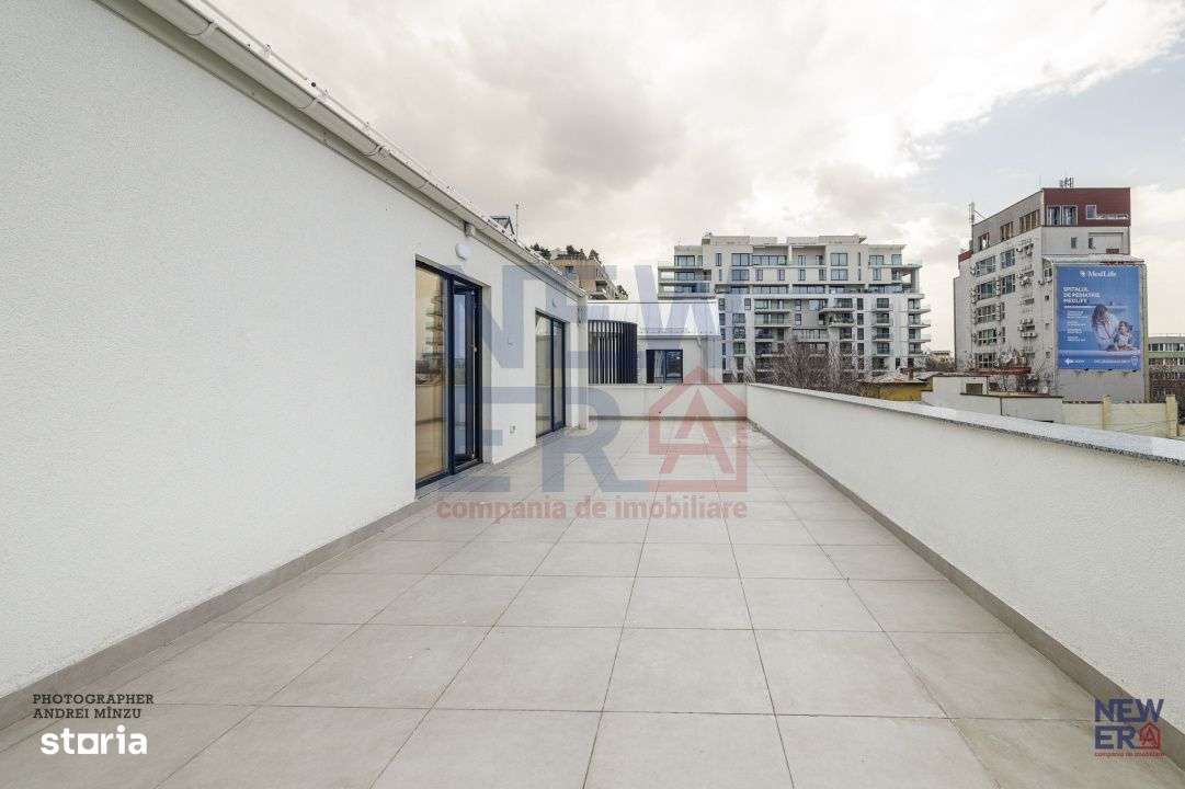 Apartament NOU 3 camere cu terasa 50 mp in bloc boutique, zona Herestr-16
