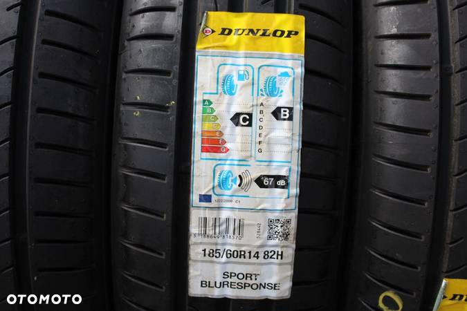 4x 185/60R14 DUNLOP SPORT BLURESPONSE 82H 17r - 5