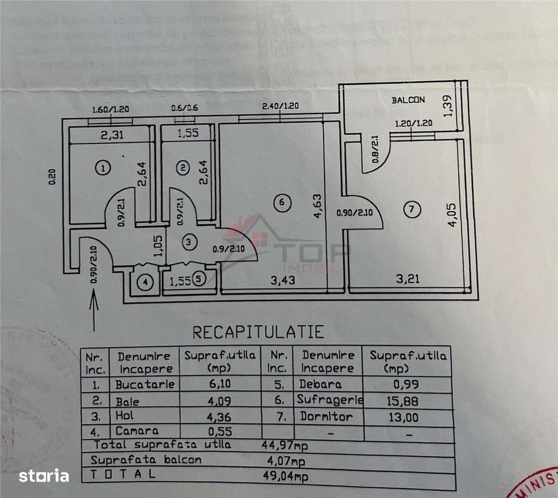 Tudor V - Iulius Mall - 2 Camere Etaj 1-6