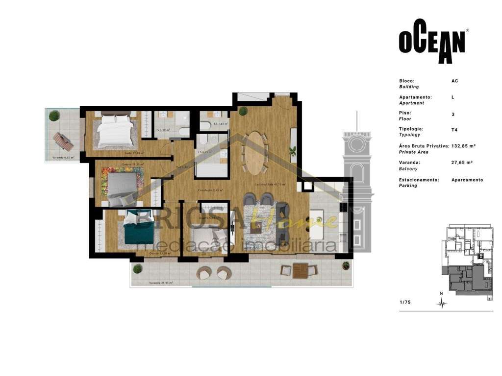 Apartamento T4, com vista mar, na Figueira da Foz-48