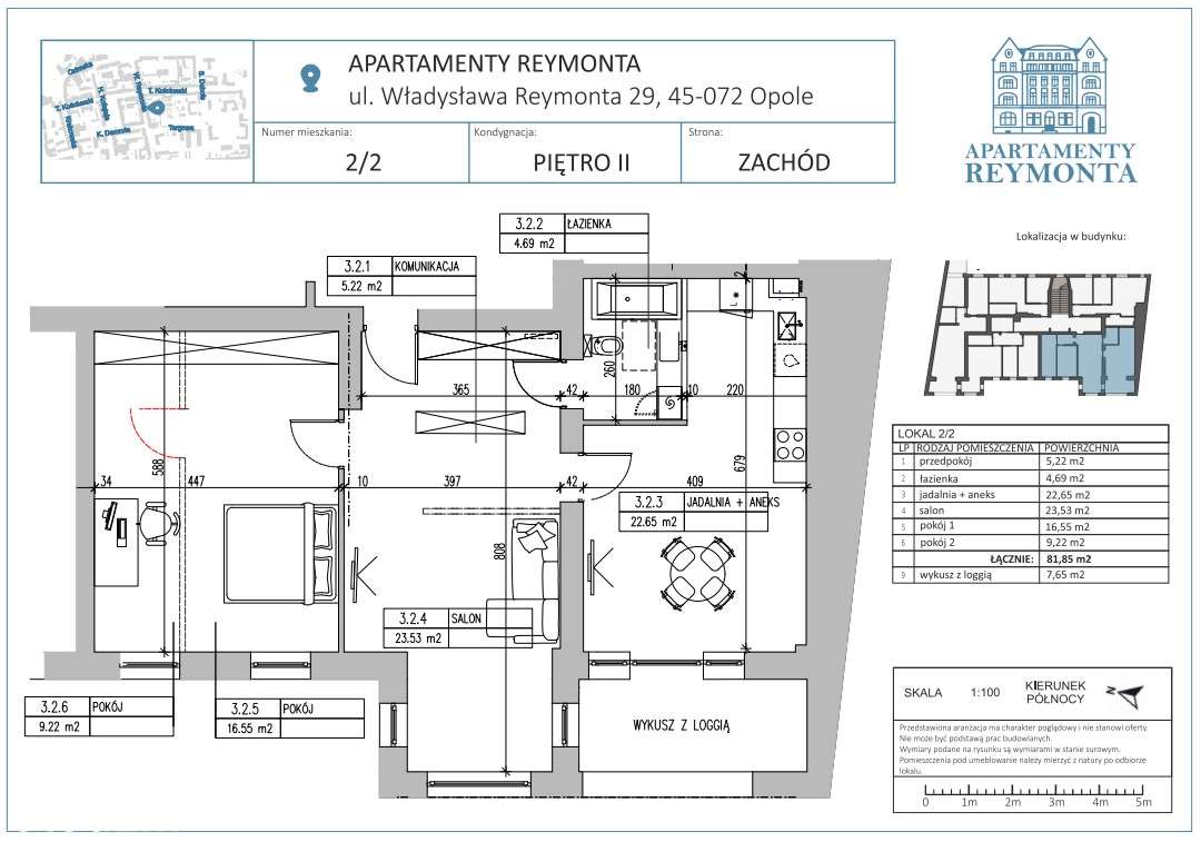 Apartament z loggią, parkingiem, komórką lok. w cenie. Wysoki standard - Pełny obrazek: 2/3
