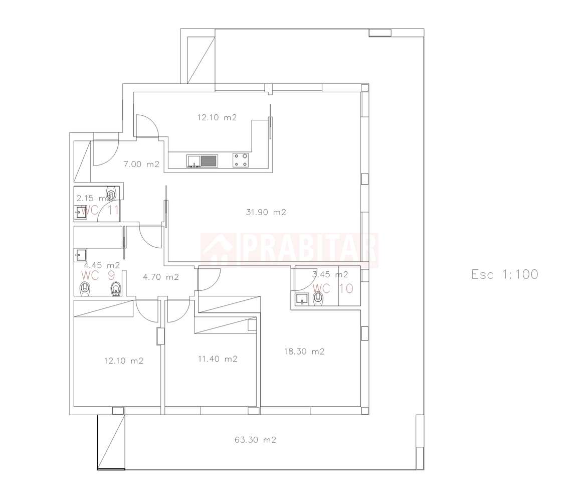 Apartamento T3 Novo | junto à Solum | Terraço 63m² | Construção Premiu-5