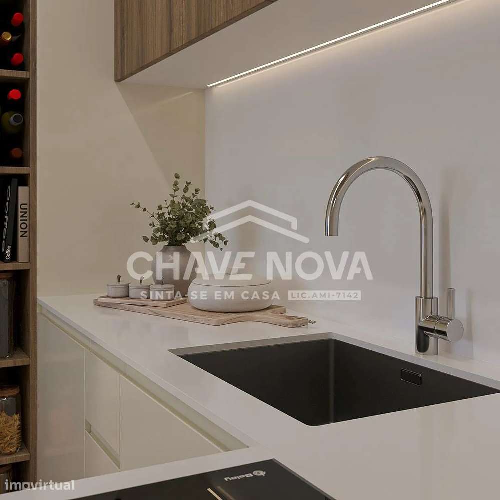 Apartamento T2 Novo com Varanda e Estacionamento – Vilar do Paraíso-13
