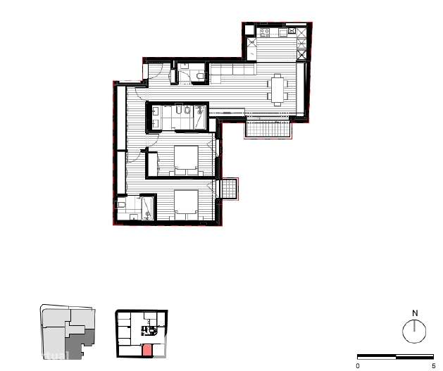 Apartamento T2 nascente/sul a 100 metros da praia de Espinho-34