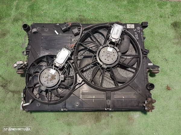 Radiador Audi Q7 3.0 TDI  Conjunto completo ventilador AC intercooler - 2