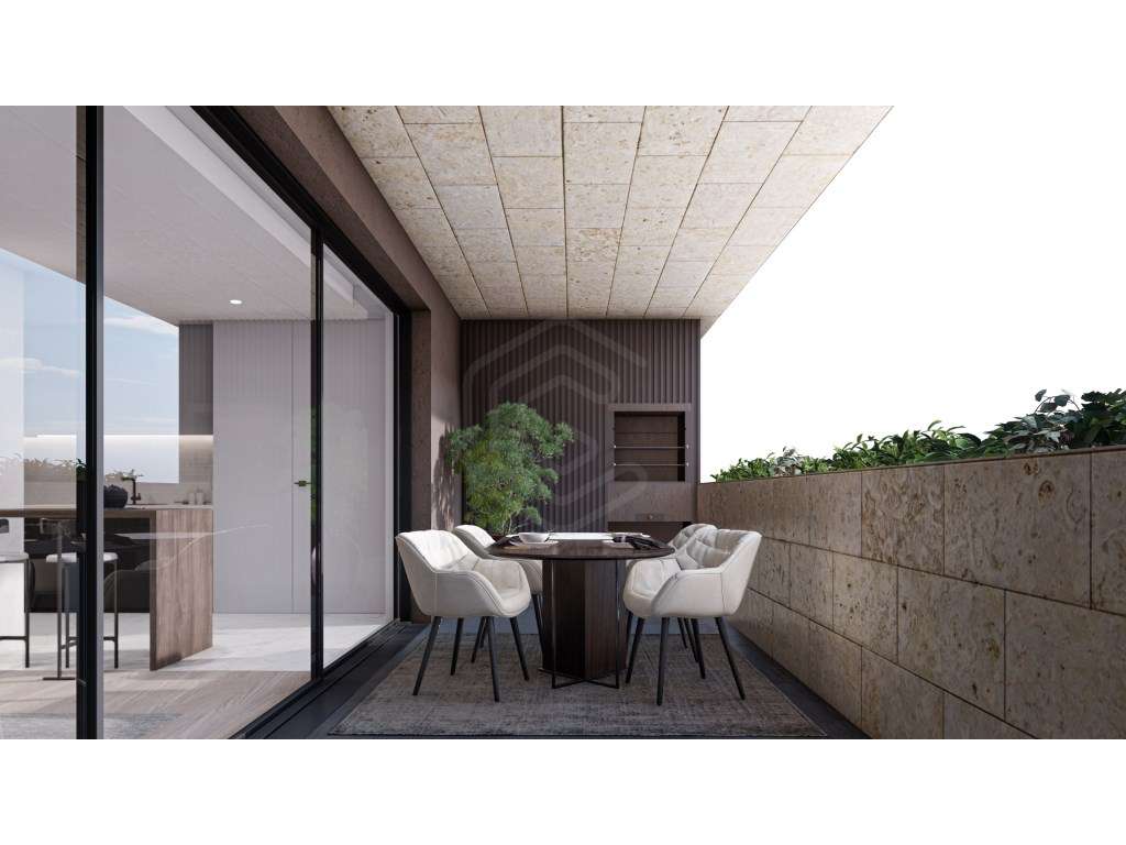 Apartamento T1, com Varanda de 15m2 e um lugar de garagem. - Grande imagem: 4/25