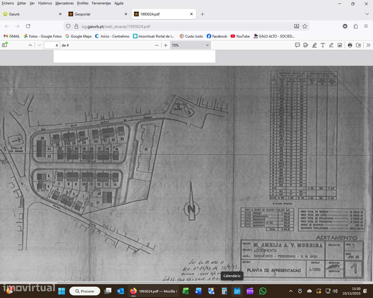 Lote para moradia 3 frentes com 3 pisos proximo aos Carvalhos-2