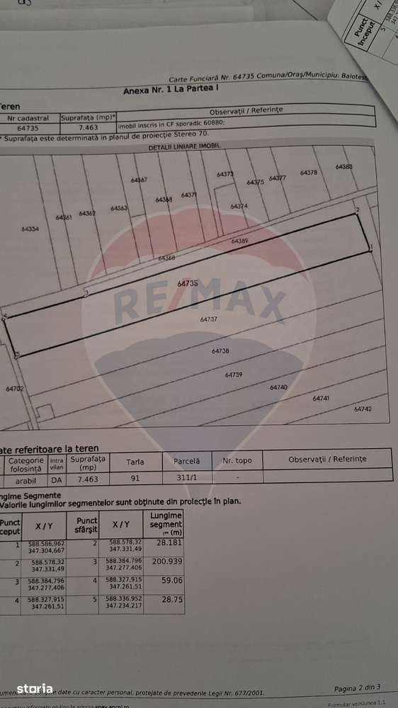Teren 7,463mp Balotesti / Strada Biserica Sfantul Nicolae - Imagine principală: 3/3