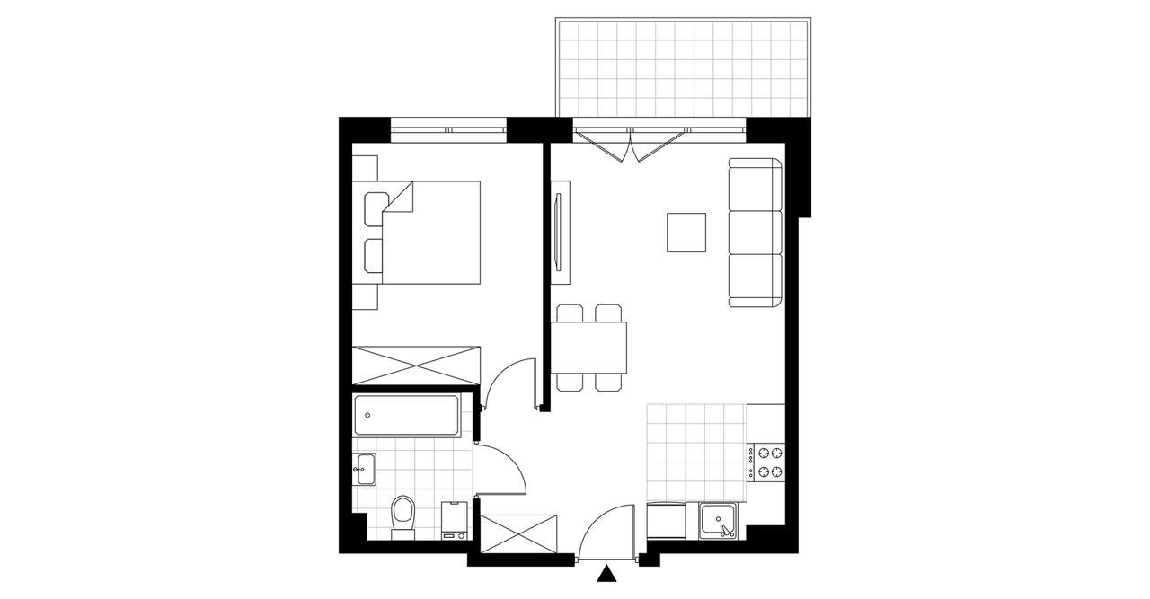 Osiedla Dolna Park | mieszkanie 2-pok. | 12.B.I.5 - Pełny obrazek: 4/9