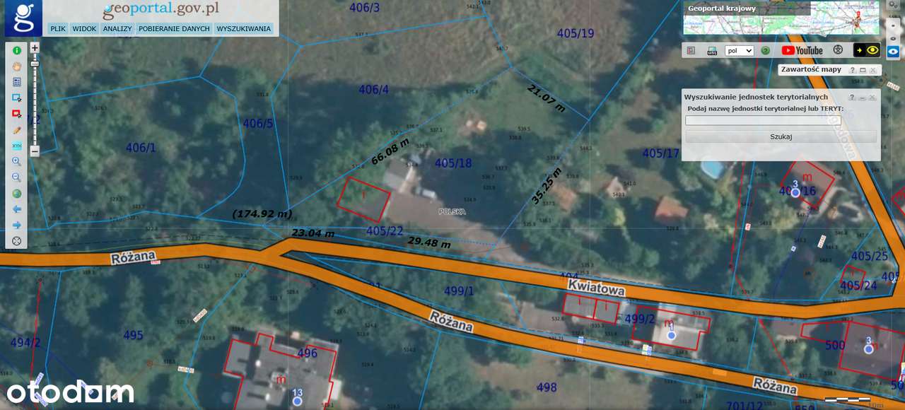 Działka budowlana Góry Sowie 1385m/kw stoki narciarskie Wielka Sowa - Pełny obrazek: 4/5