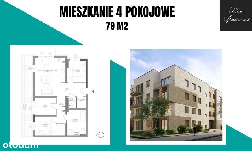 Cztery pokoje w Michałkowicach, nowe od dewelopera