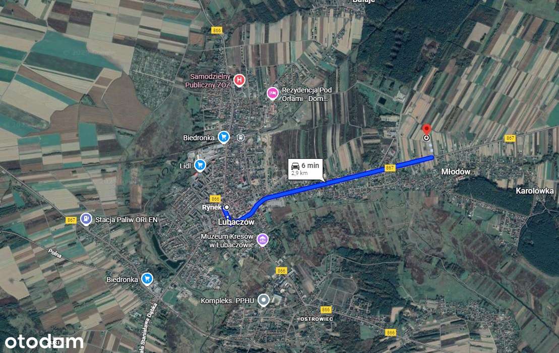 Działka 49 arów dojazd z ul. Kościuszki i Technicznej - OKAZJA - Pełny obrazek: 3/4