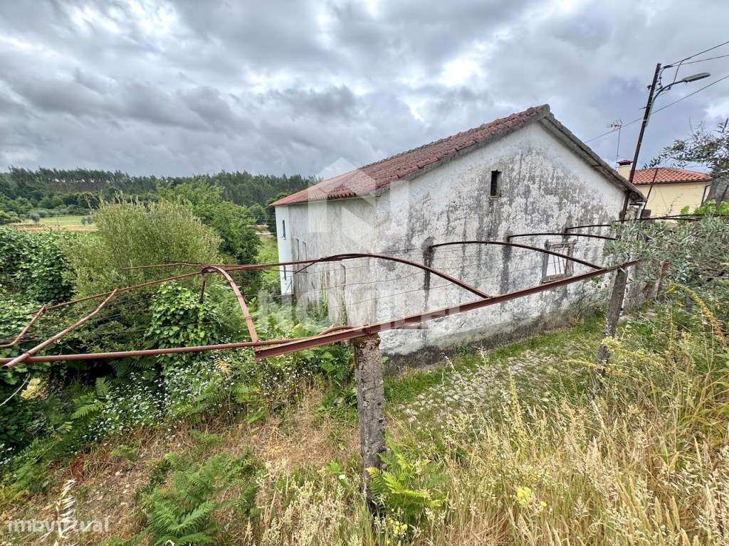 Moradia para reconstruir, no centro de uma pacata aldeia.-1