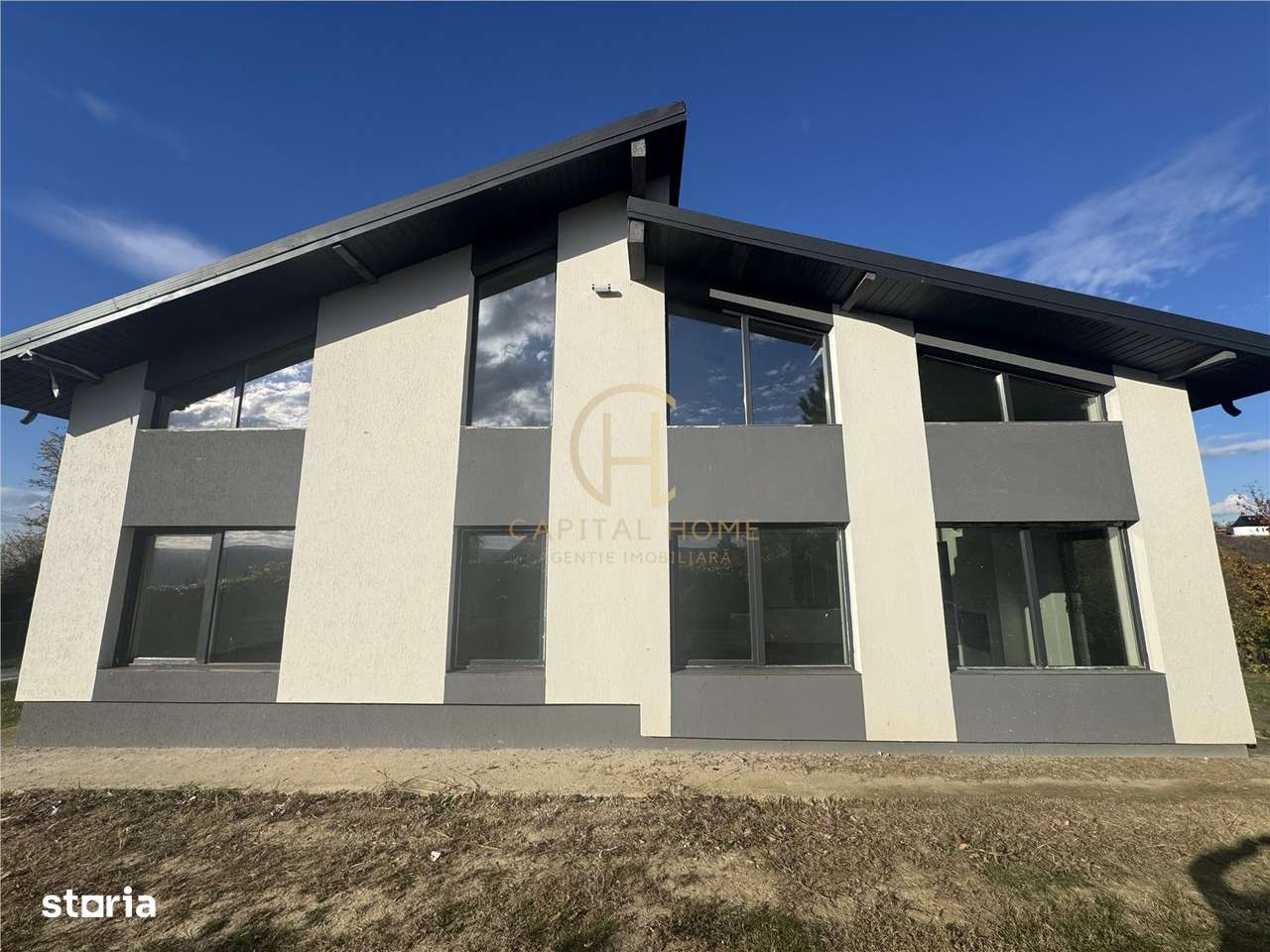 Vila single, arhitectura moderna, 1500 mp teren, beci-12