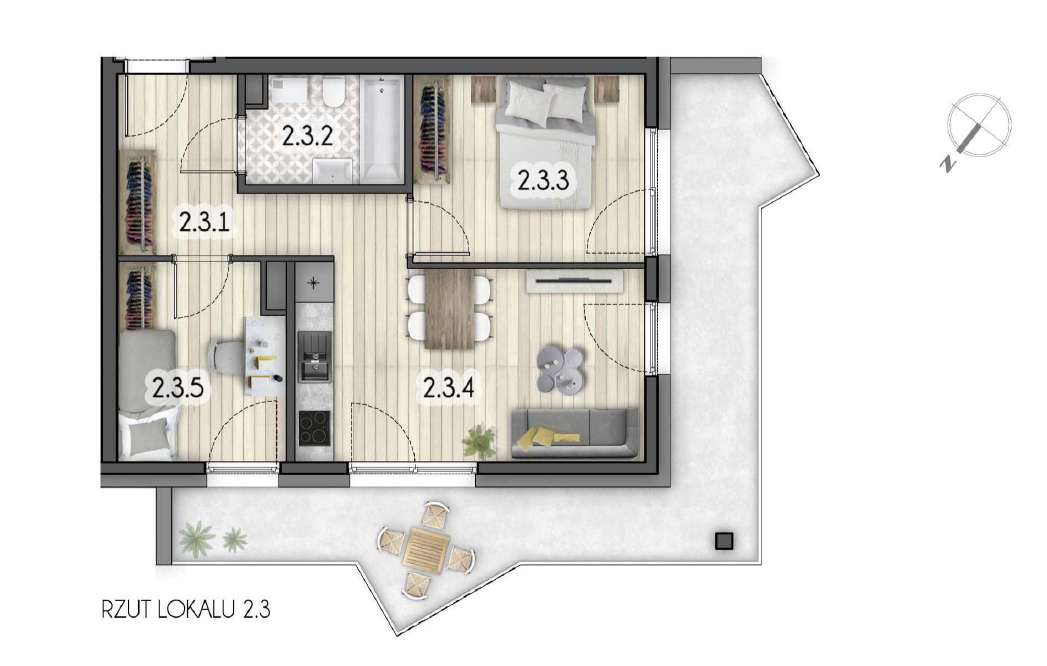 Komfortowe mieszkanie nad Bałtykiem, Międzyzdroje 20 min, - Pełny obrazek: 2/7